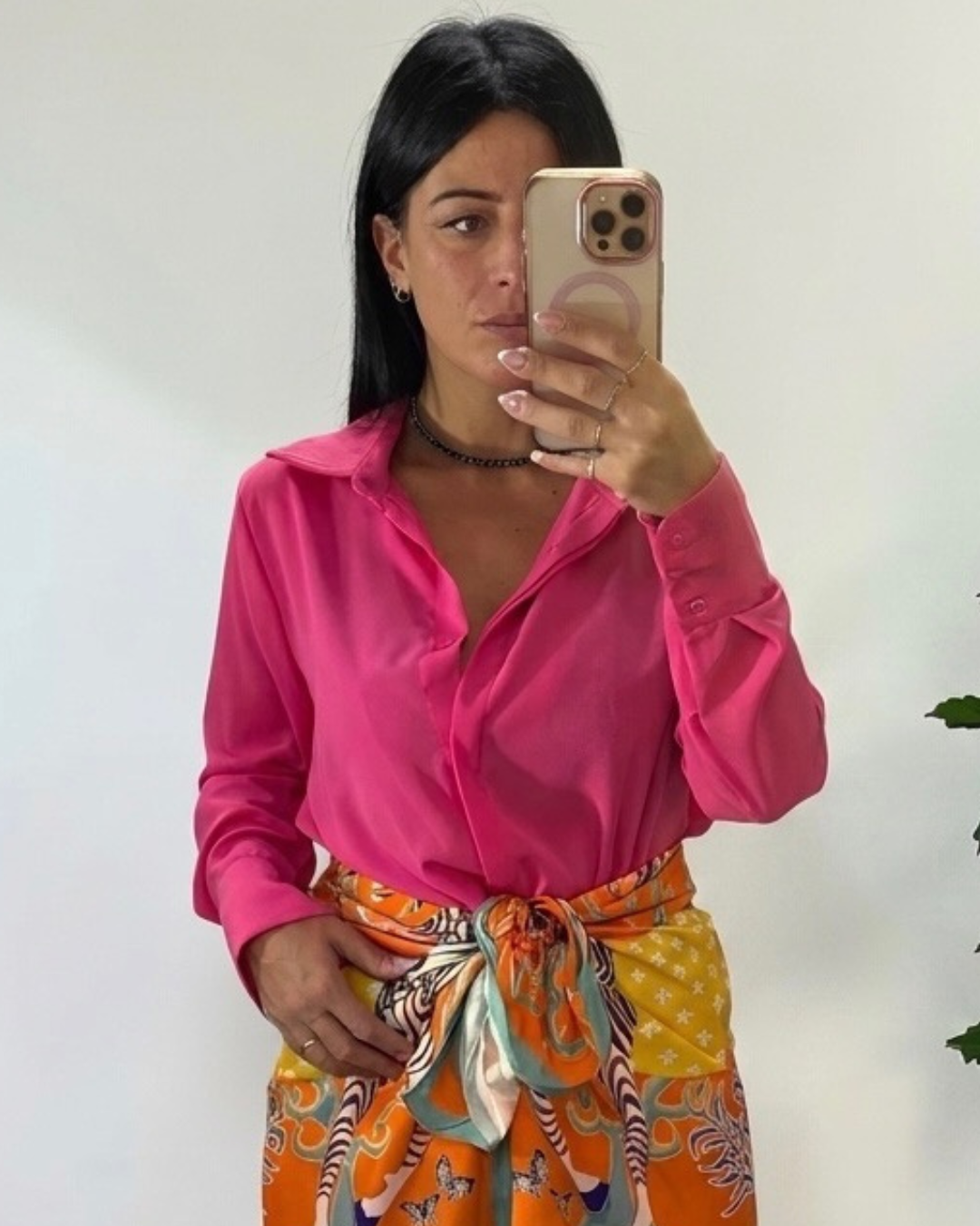 Camicia Grace Basic a Maniche Lunghe