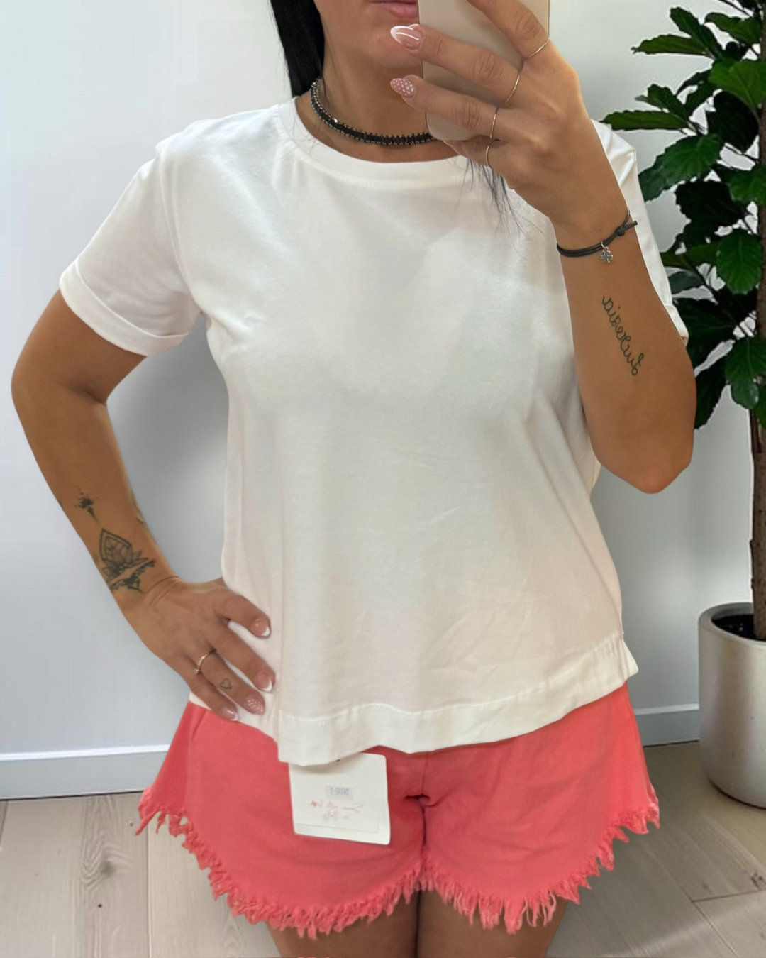T-shirt Daily Basic Girocollo a Manica Corta