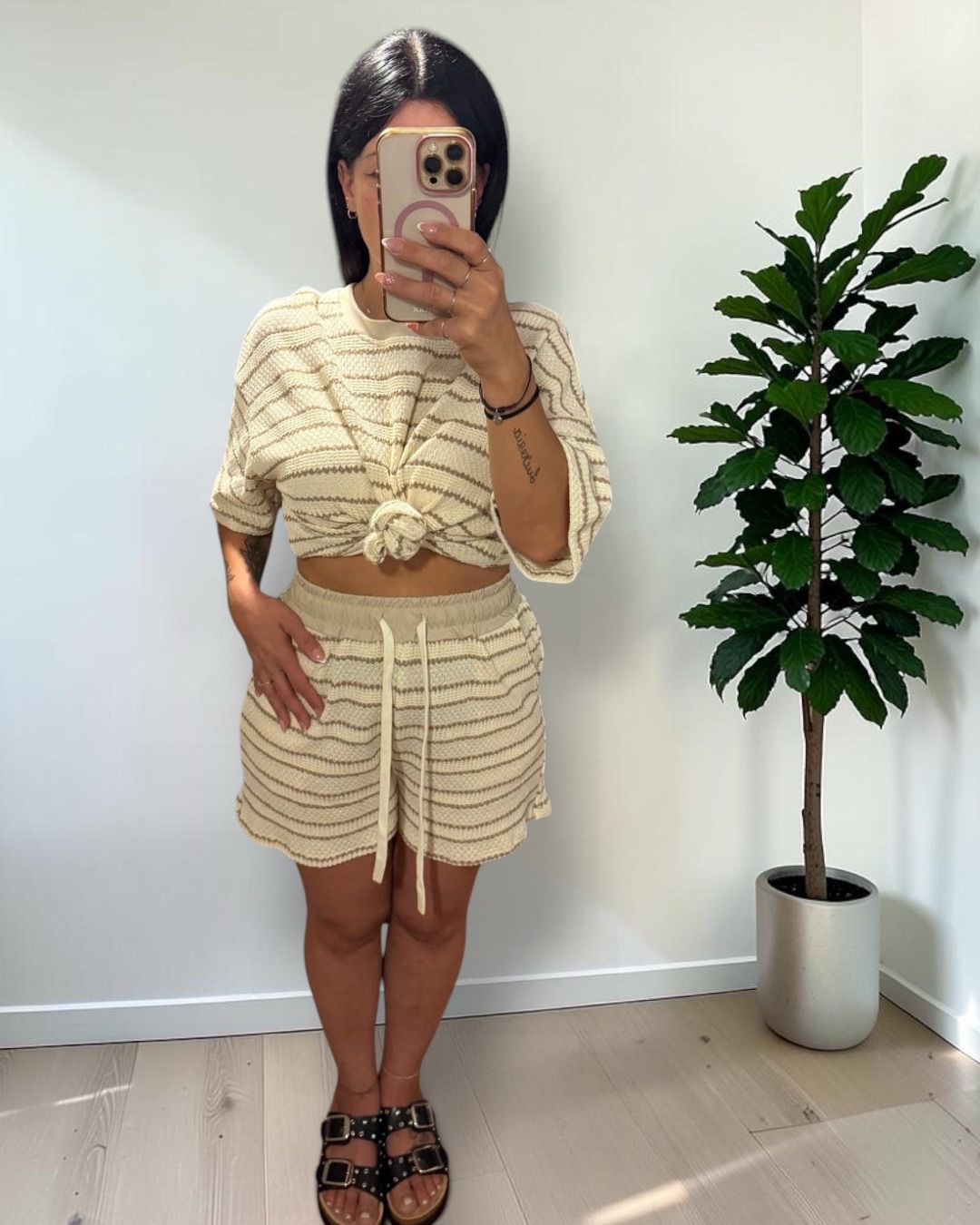 Coordinato Capri in Maglia con T-Shirt e Shorts