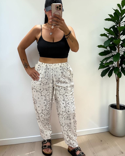 Pantaloni Marrakesh in Cotone con Elastico