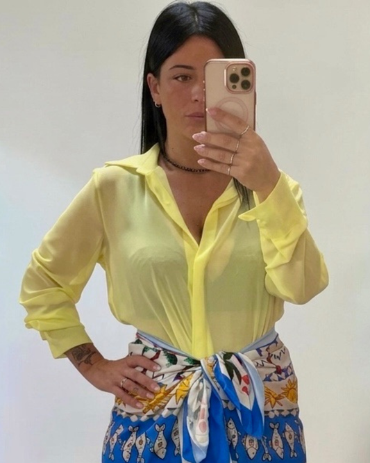 Camicia Grace Basic a Maniche Lunghe