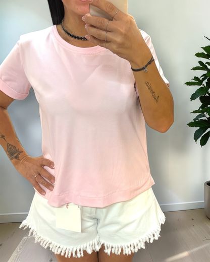 T-shirt Daily Basic Girocollo a Manica Corta