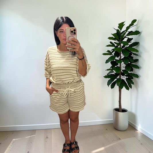 Coordinato Capri in Maglia con T-Shirt e Shorts